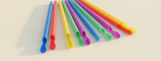 Mehrweg-Löffeltrinkhalme aus PP