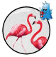 Bubbles Flamingo